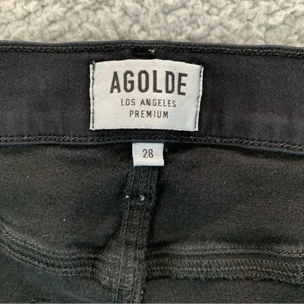 AGOLDE Sophie High Waist Distressed Skinny Jeans In Moonstruck Women Size: 28 - Picture 14 of 15